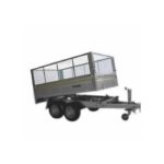 Rehausse grillagée 60cm Erdé pour benne/tri benne BE162