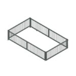 Rehausse grillagée +62cm pour SARIS HDS 310X176
